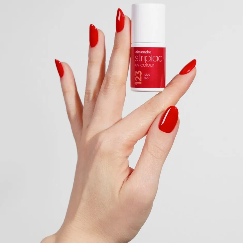 Alessandro Striplac UV Colour 123 Ruby Red Nagellak