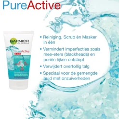 Garnier Skin Naturals Garnier Pure Active Anti-Puistjes 3-in-1 Klei