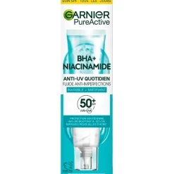 Garnier Skin Naturals Garnier PureActive BHA+ Niacinamide SPF50+ Anti-Imperfections Fluid