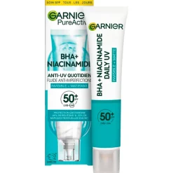 Garnier Skin Naturals Garnier PureActive BHA+ Niacinamide SPF50+ Anti-Imperfections Fluid