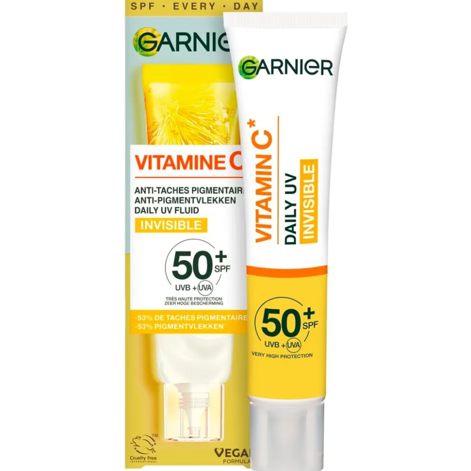 Garnier Skin Naturals Garnier Vitamine C SPF50+ Invisible Anti-Pigmentvlekken Daily UV Fluid