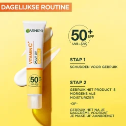 Garnier Skin Naturals Garnier Vitamine C SPF50+ Invisible Anti-Pigmentvlekken Daily UV Fluid