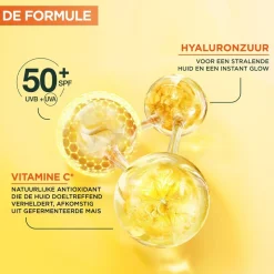 Garnier Skin Naturals Garnier Vitamine C SPF50+ Invisible Anti-Pigmentvlekken Daily UV Fluid