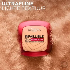 L'Oreal L'Oréal Paris Infaillible 24H Fresh Wear 245 Golden Honey Foundation in a Powder