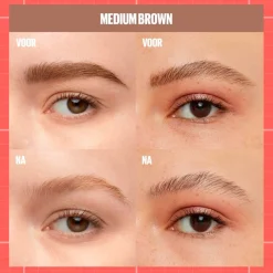 Maybelline New York Build-A-Brow 257 Medium Brown Wenkbrauwpotlood en -Gel