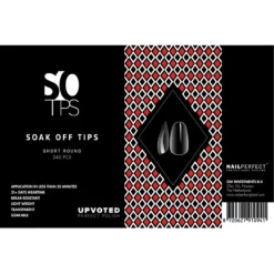 NailPerfect UPVOTED Soak Off Tips Short Round
