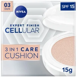 Nivea Skincare NIVEA Cellular Expert Finish 03 Medium Dark SPF15 3-In-1 Care Cushion Foundation