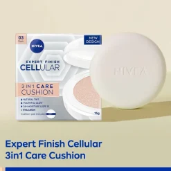 Nivea Skincare NIVEA Cellular Expert Finish 03 Medium Dark SPF15 3-In-1 Care Cushion Foundation
