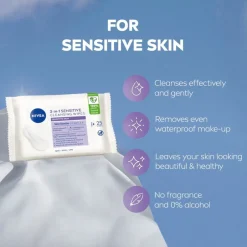 Nivea Skincare NIVEA 3-In-1 Sensitive Reinigingsdoekjes