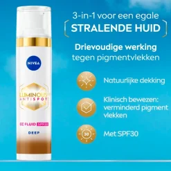 Nivea Skincare NIVEA Luminous630 Anti-spot SPF30 03 Dark 3-in-1 CC Crème