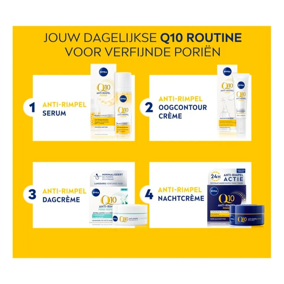 Nivea Skincare NIVEA Q10 Power Anti-Rimpel Porie Verfijnende Extra Lichte Dagcrème