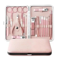 UNIQ 18‑in‑1 Manicure & Grooming Set – Complete Nagel-, Haar- en Huidverzorging - Roségoud