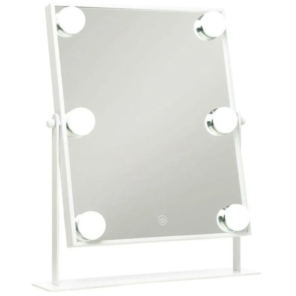 UNIQ Xl Hollywood Make-up Make-upspiegel met 6 Led Lampen en Aanraakfunctie